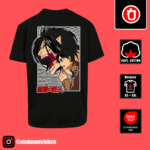 đ„ EXCLUSIF : T-shirt Eren Yeager Attack on Titan ULTRA-PREMIUM BrodĂ© 2 Attack dos Design
