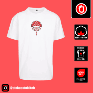 T-shirt Uchiha Lv | Imprimé et Brodé Exclusif 2025